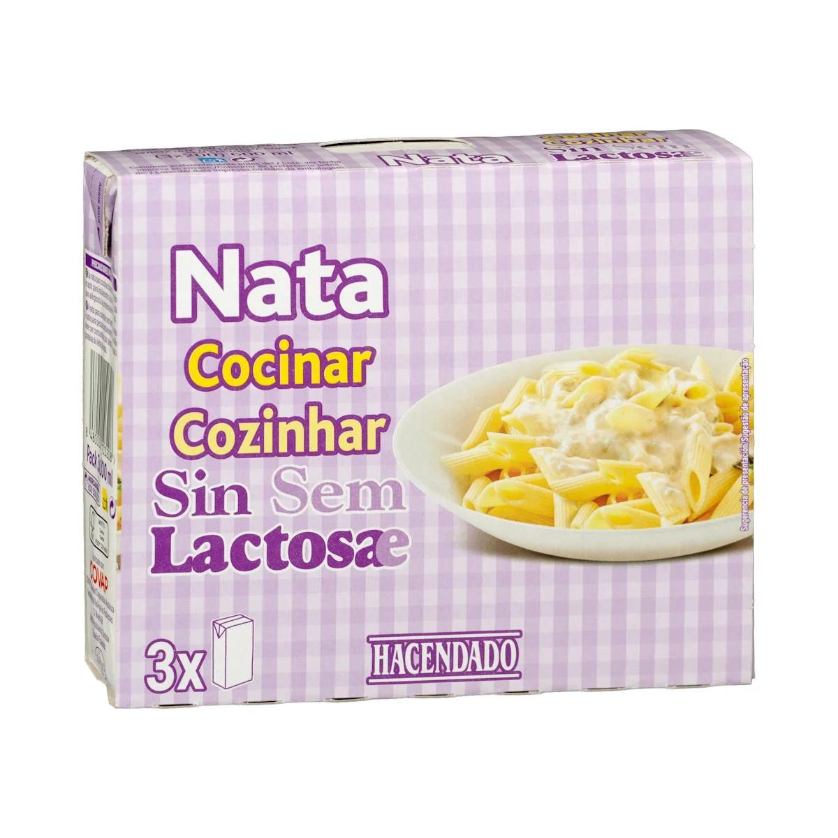 Crème légère sans lactose pour cuisiner Hacendado