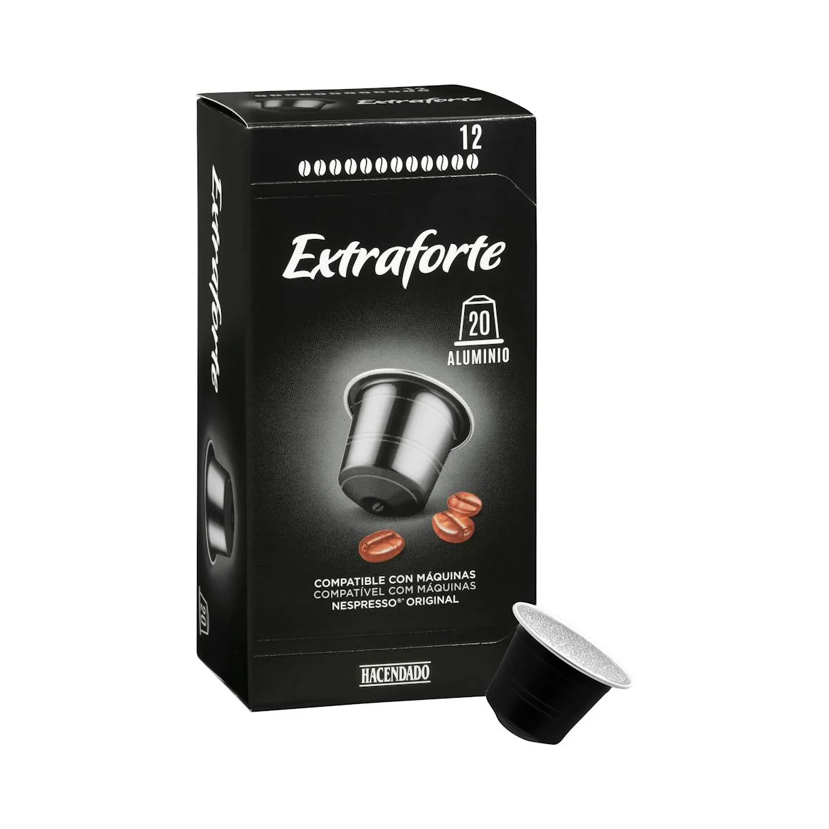 Kaffeekapseln extra strong Hacendado