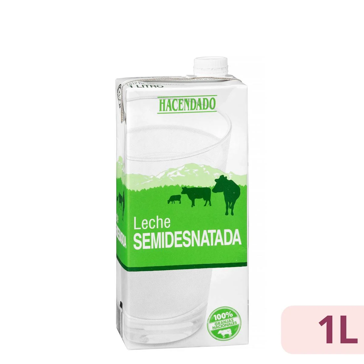 Llet semidesnatada Hacendado
