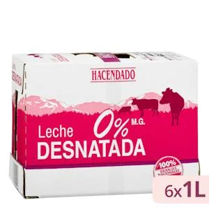 Обезжиренное молоко Hacendado