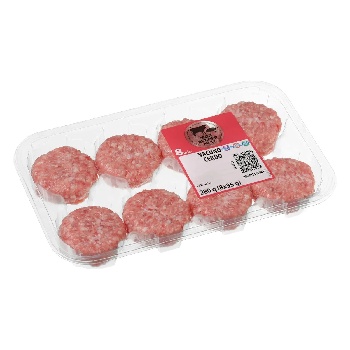 Beef and pork mini burgers