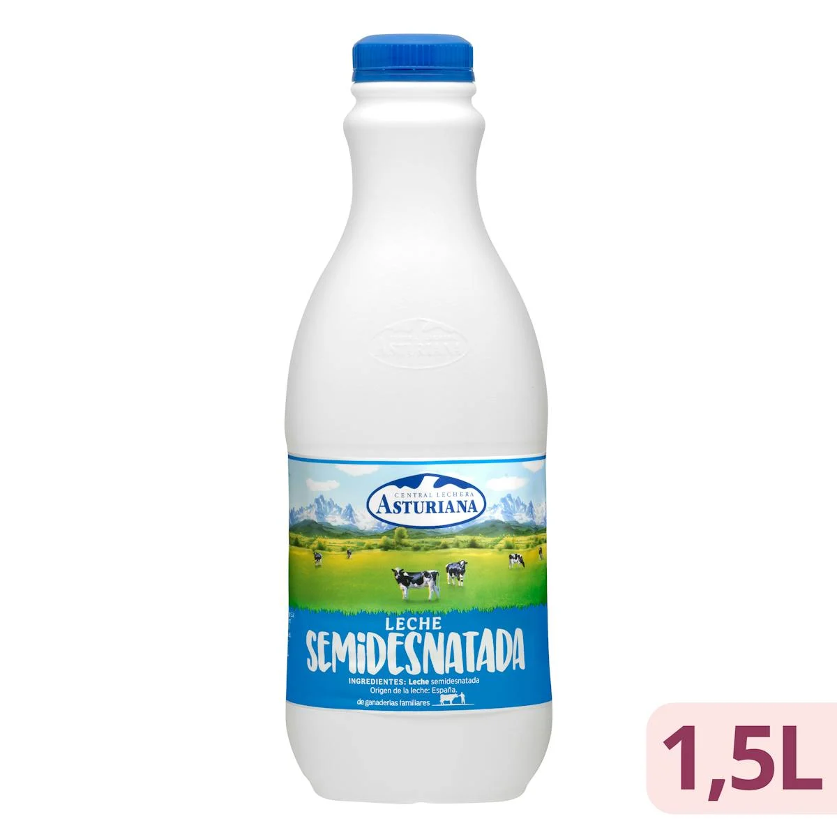 Leche semidesnatada Asturiana