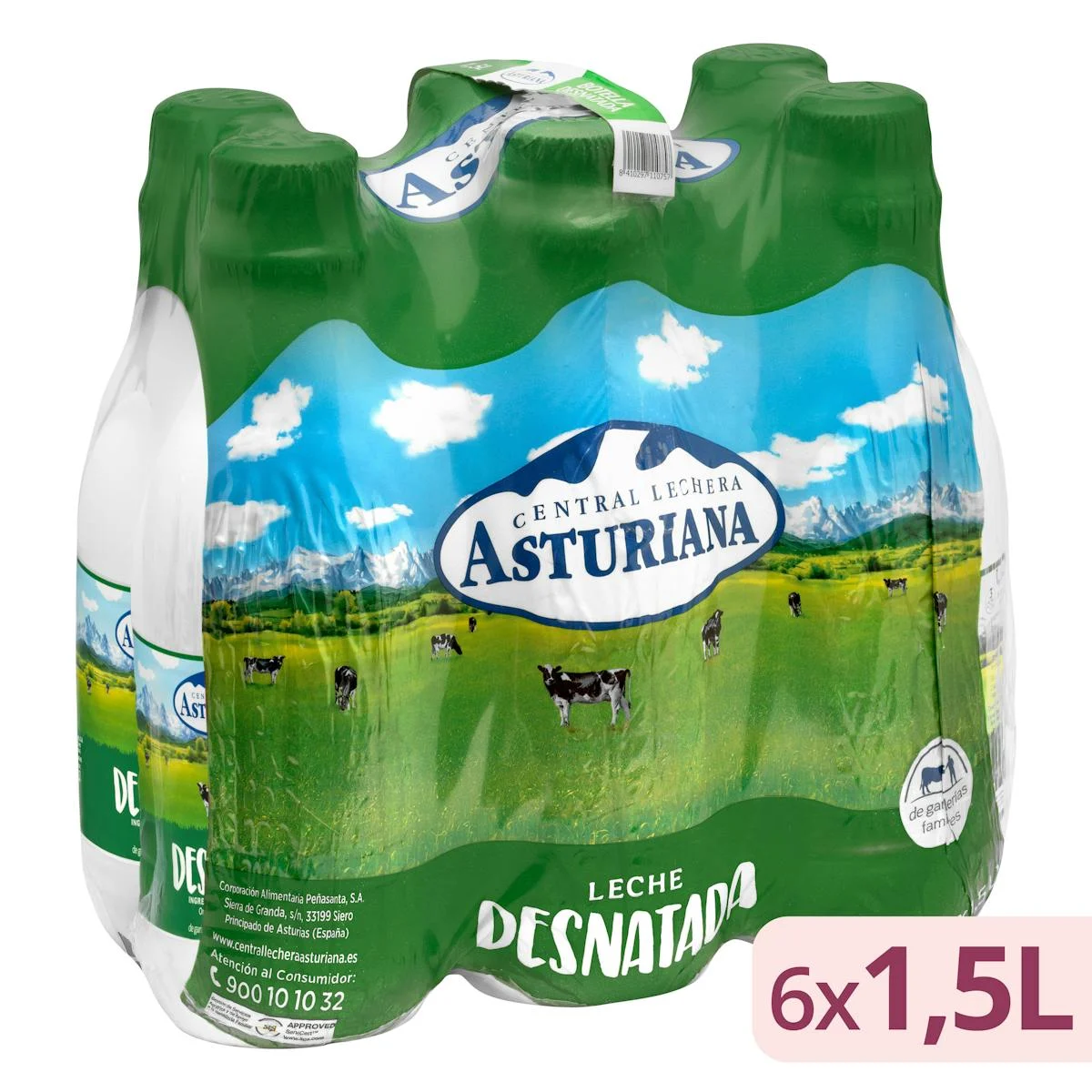 Leche desnatada Asturiana