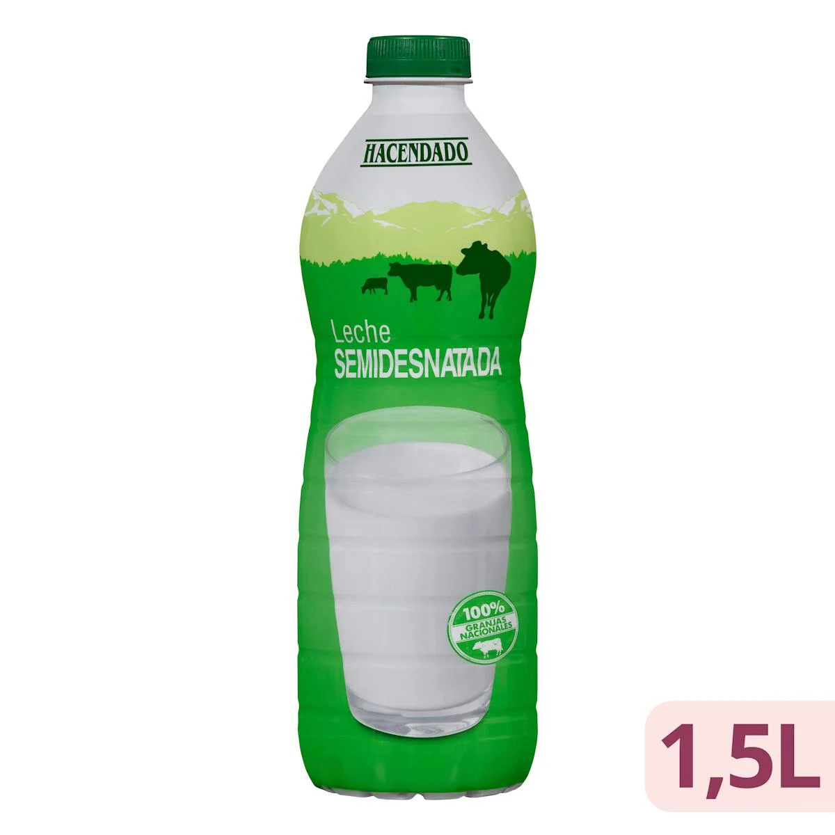 Leche semidesnatada Hacendado