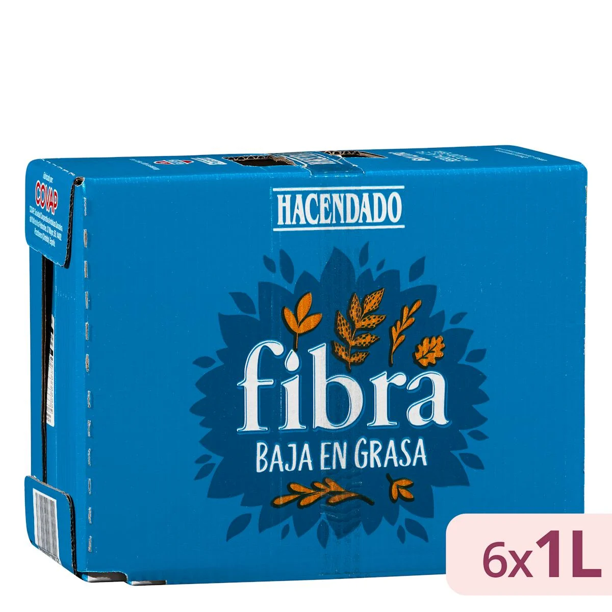 Boisson lactée demi-écrémée aux fibres Hacendado