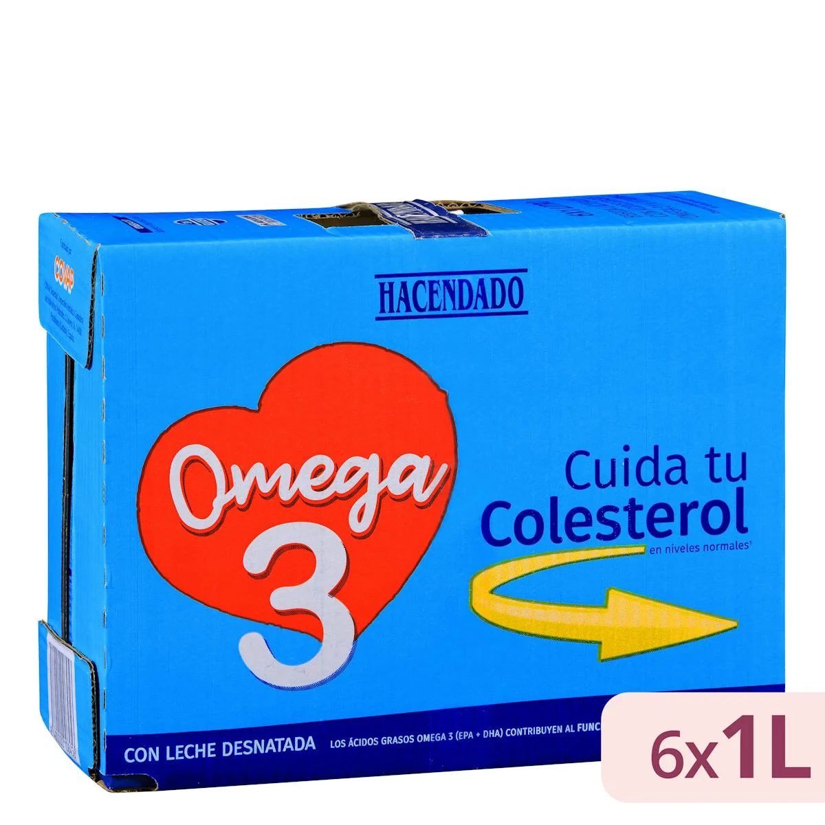 Boisson lactée écrémée oméga 3 Hacendado