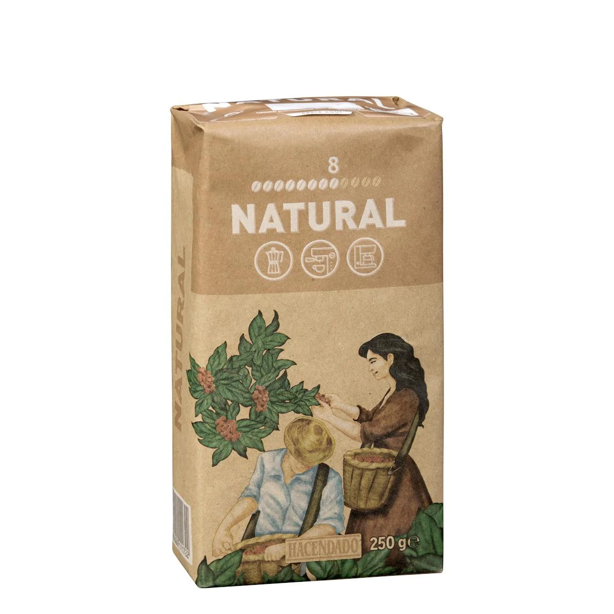 Café moulu naturel Hacendado