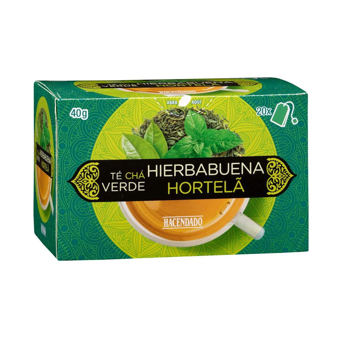 Green tea with mint Hacendado