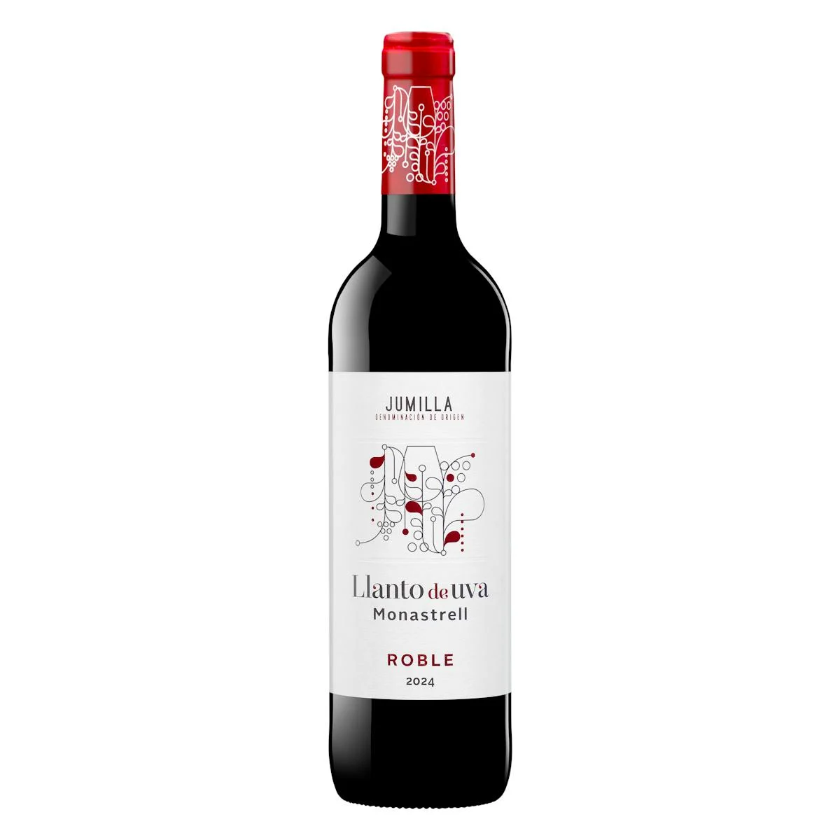 Rotwein Roble Monastrell Llanto de uva DO Jumilla