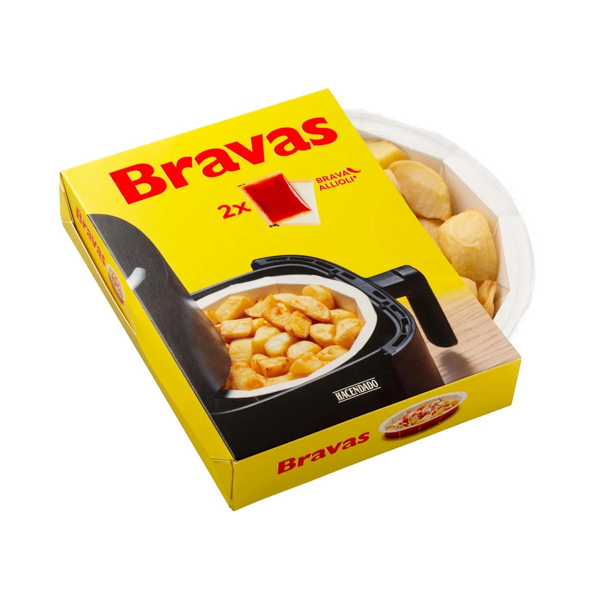 Patates braves amb allioli i salsa picant Hacendado