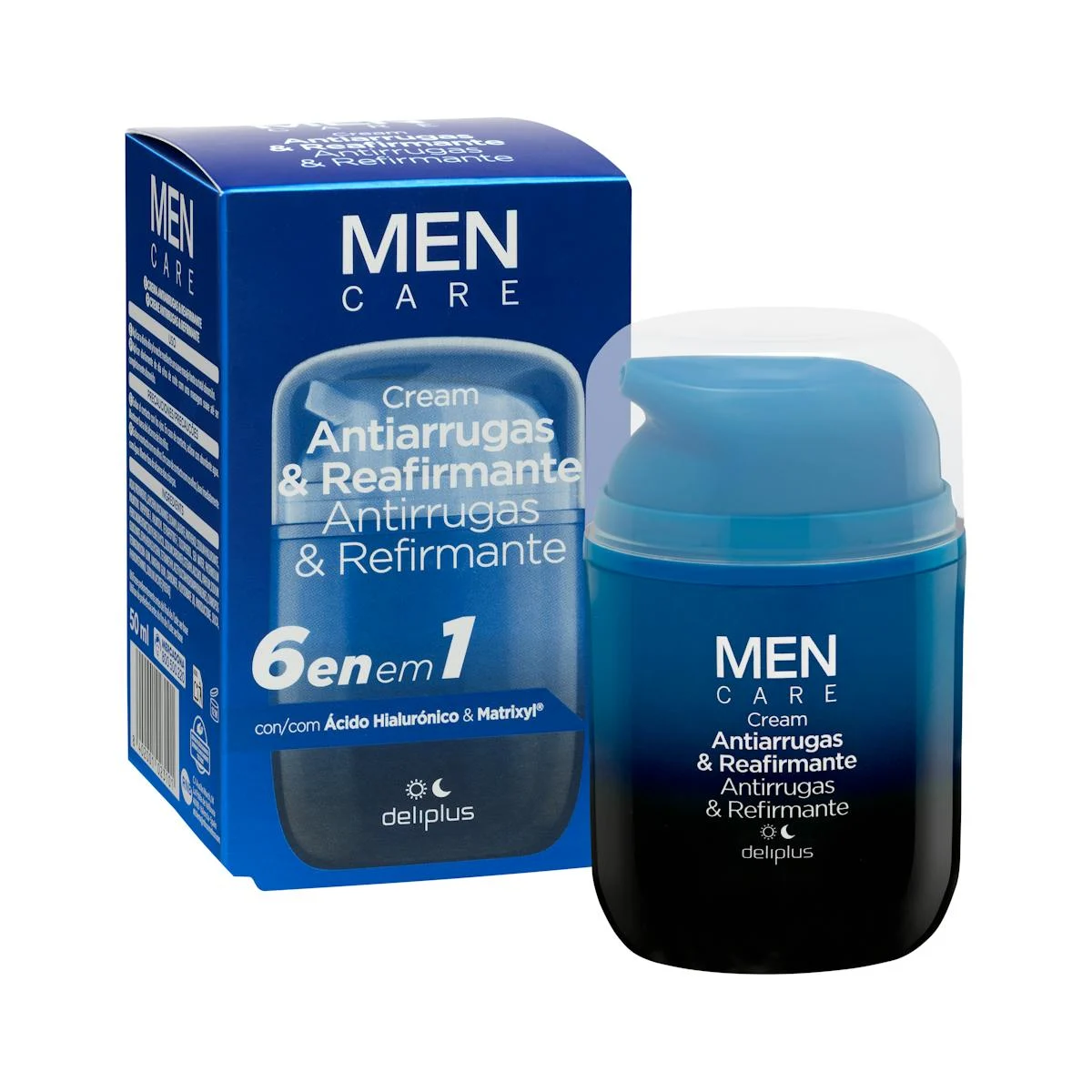 Anti-wrinkle and Firming Men Care Facial cream hyaluronic acid and matrixyl Deliplus