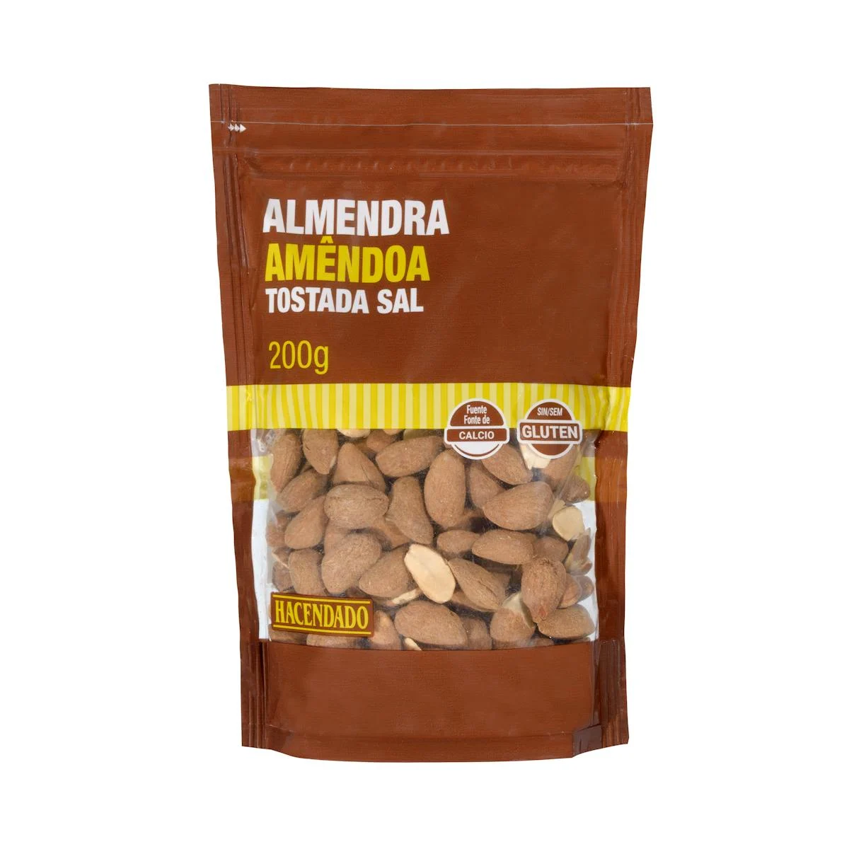 Salted roasted almonds whit skin Hacendado