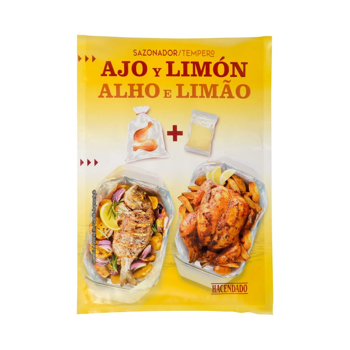 Assaisonnement ail et citron Hacendado pour viande et poisson