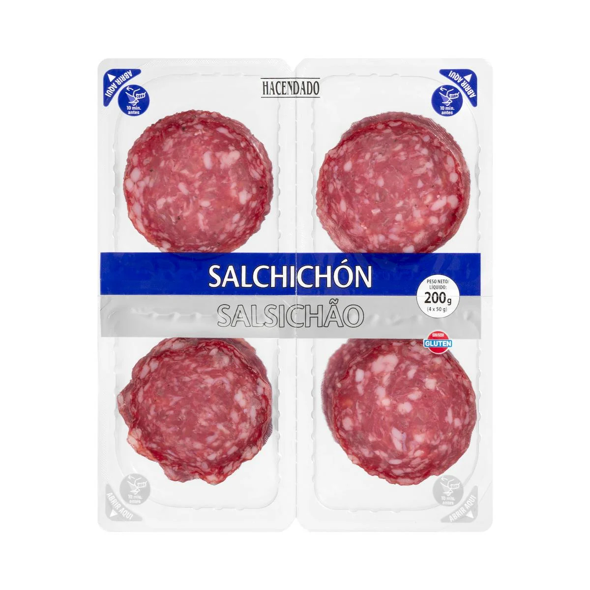 Sliced extra salchichón Hacendado