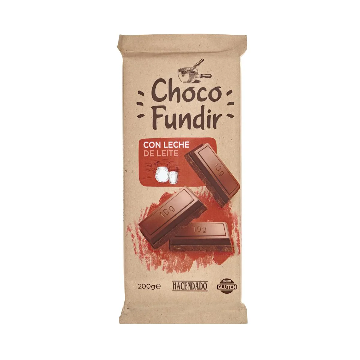 Milk chocolate for melting Hacendado