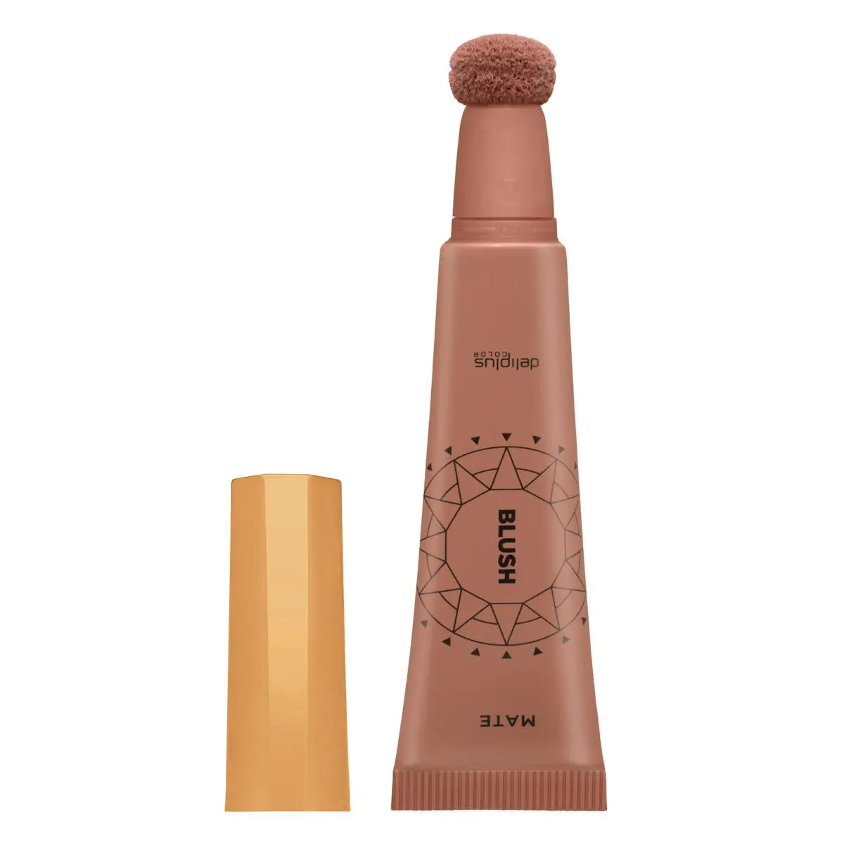 Flüssiges mattes Rouge Blush Deliplus 01 rosabraun