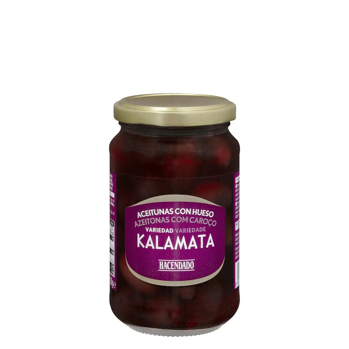 Olives noires Kalamata Hacendado avec noyau