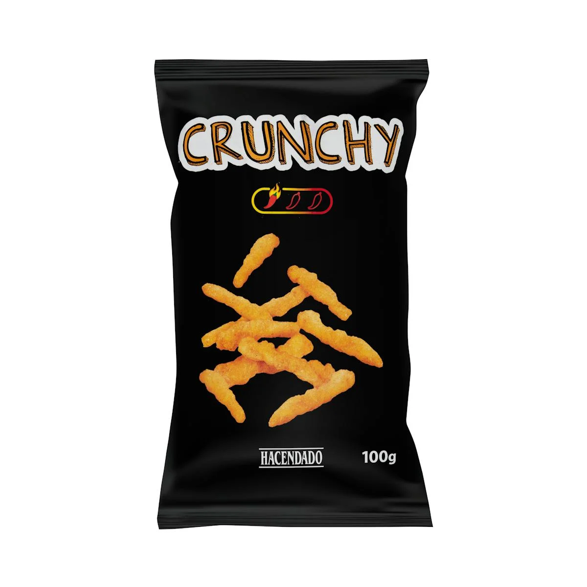 Mais-Snack Crunchy mit süß-scharf-saurem Geschmack Hacendado