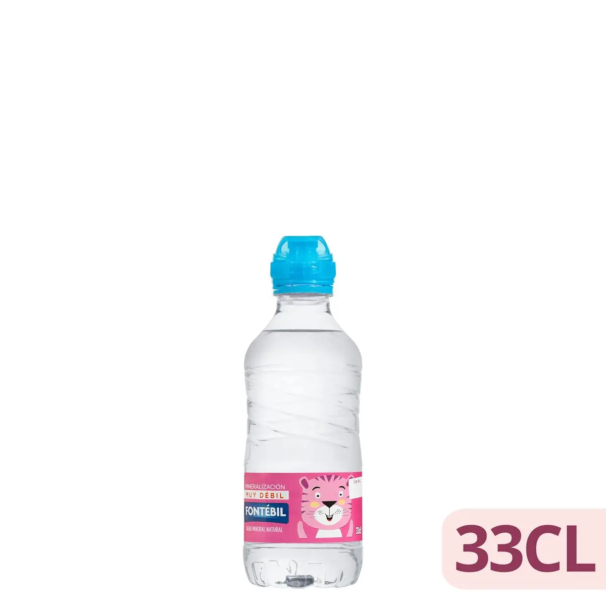 Petite eau minérale Fontébil avec bouchon pour enfant