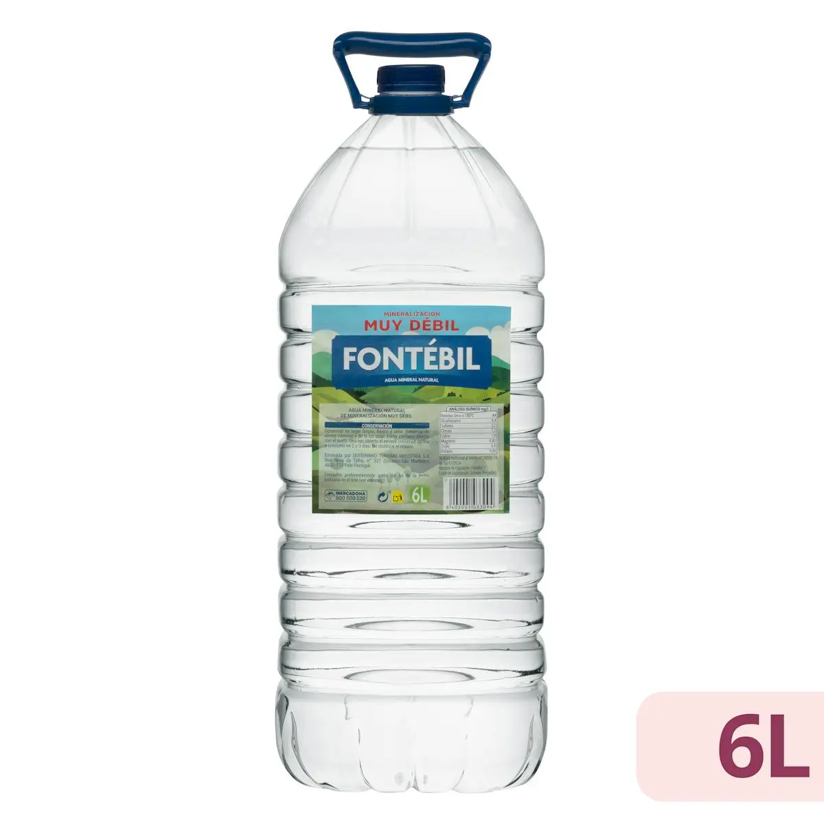 Eau minérale grand format Fontébil