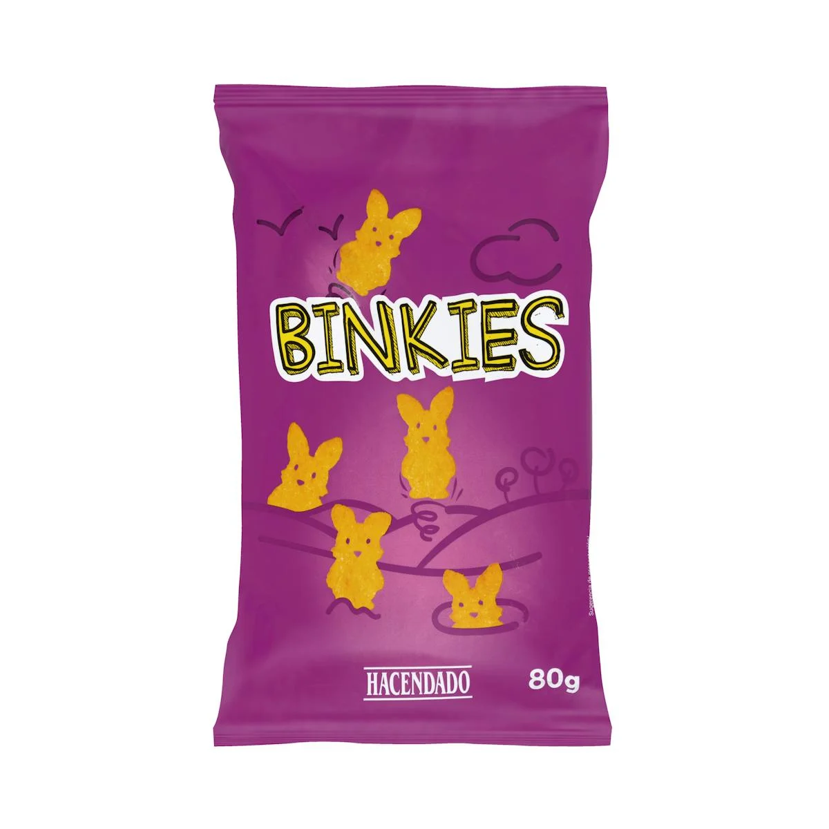 Fried Binkies Snack chesse flavour Hacendado