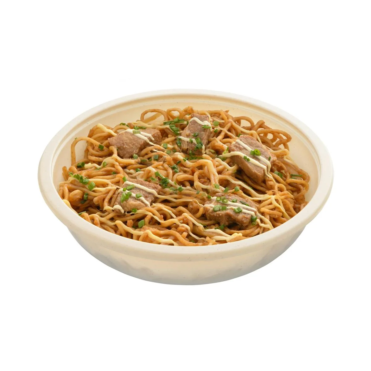 Yakisoba-Nudeln mit Fleisch und Gemüse