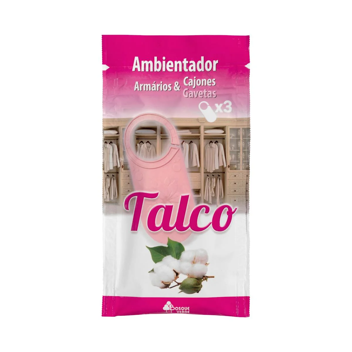 Ambientador Talc armaris i calaixos Bosque Verde
