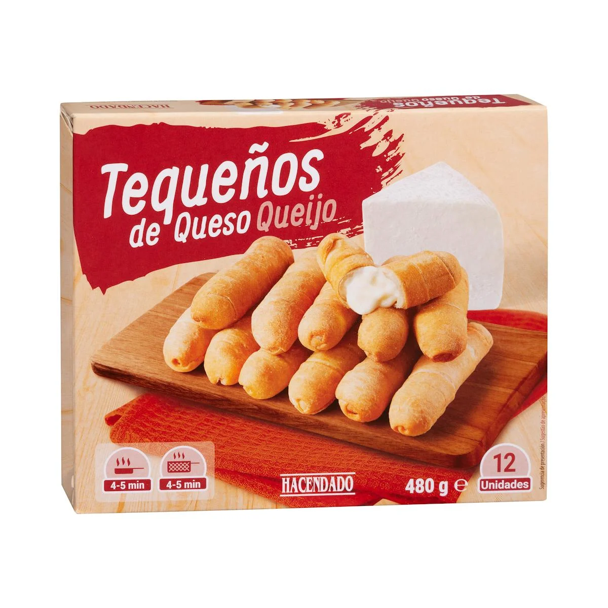 Frozen cheese tequeños Hacendado