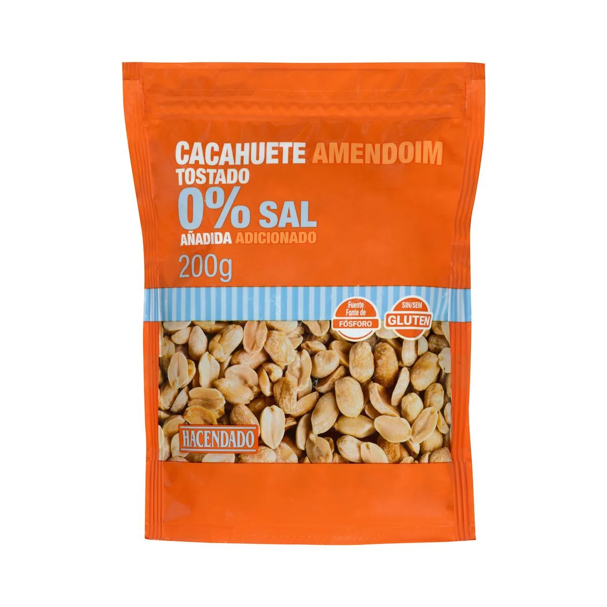 Shelled roasted peanuts 0% added salt Hacendado