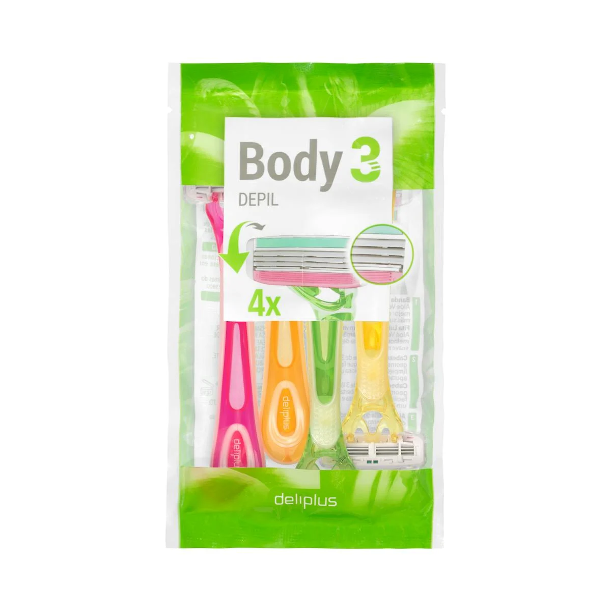 Maquinetes depilació Deliplus Body 3 fulles
