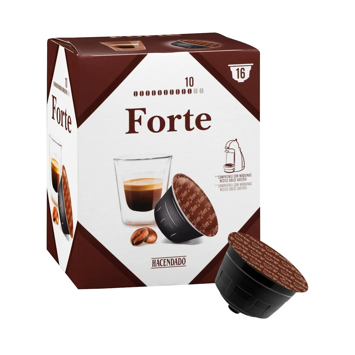 Kaffeekapseln Forte Hacendado