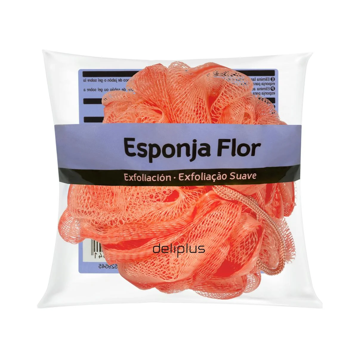 Flower soft exfoliation bath sponge Deliplus