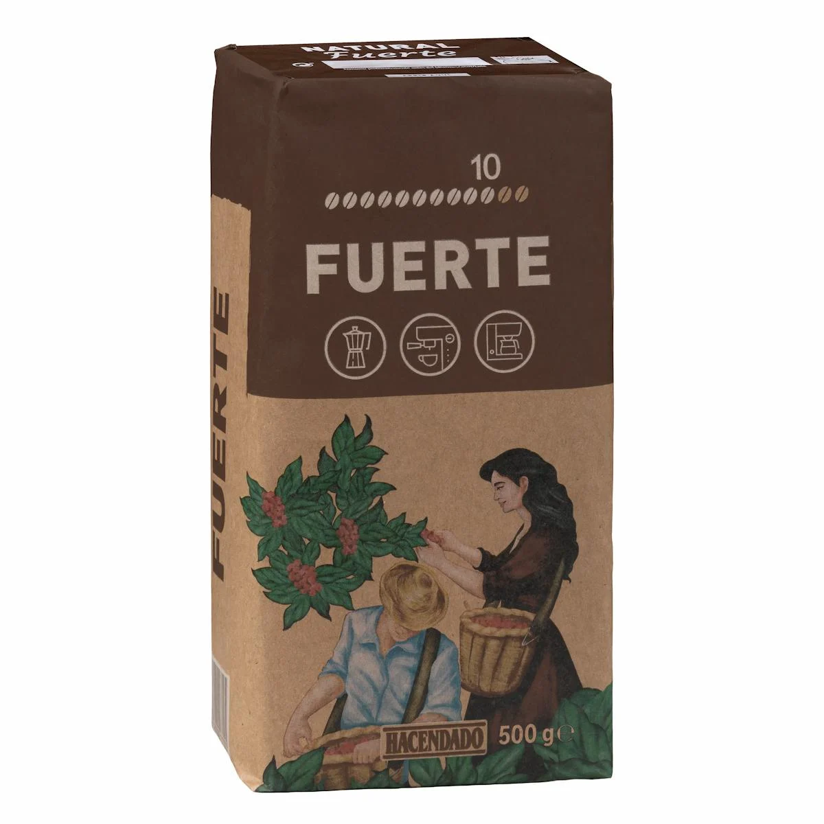 Café moulu corsé Hacendado