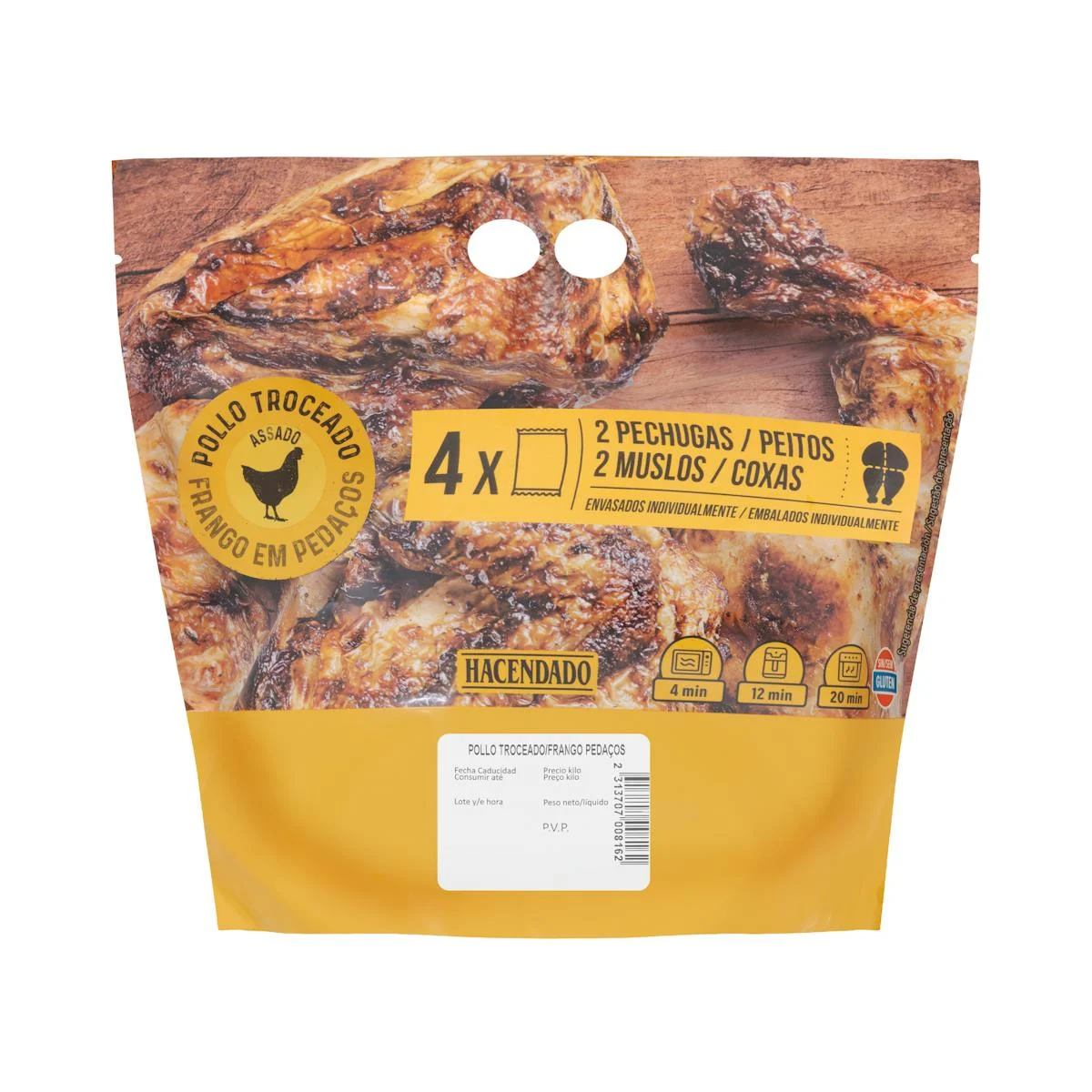 Cut roast chicken Hacendado