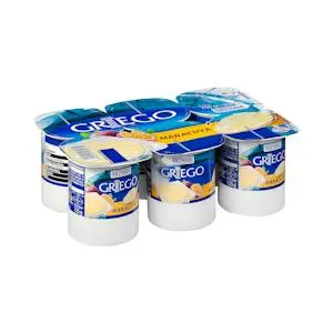Passion fruit flavour greek dairy dessert Hacendado