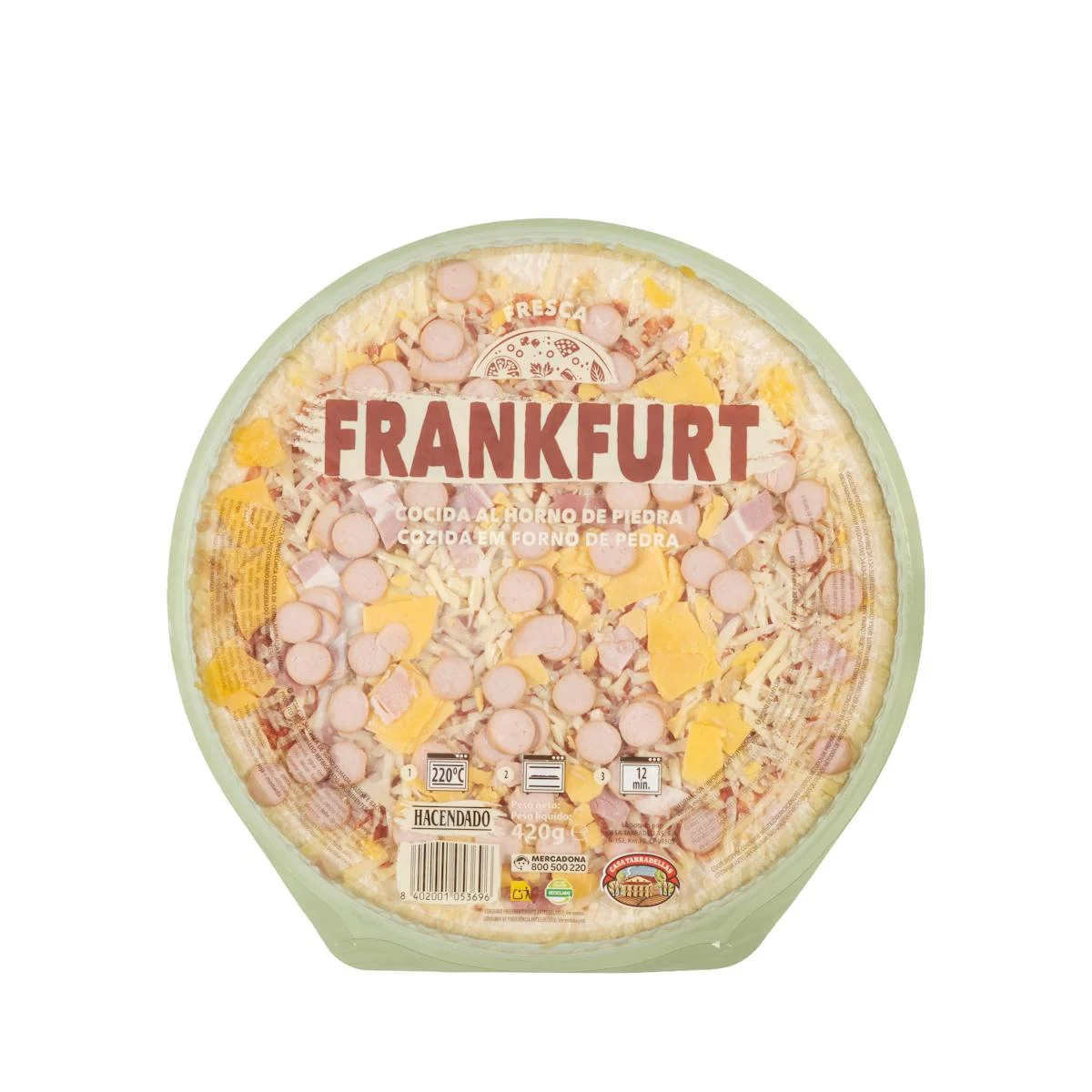 Frankfurter-Pizza Hacendado