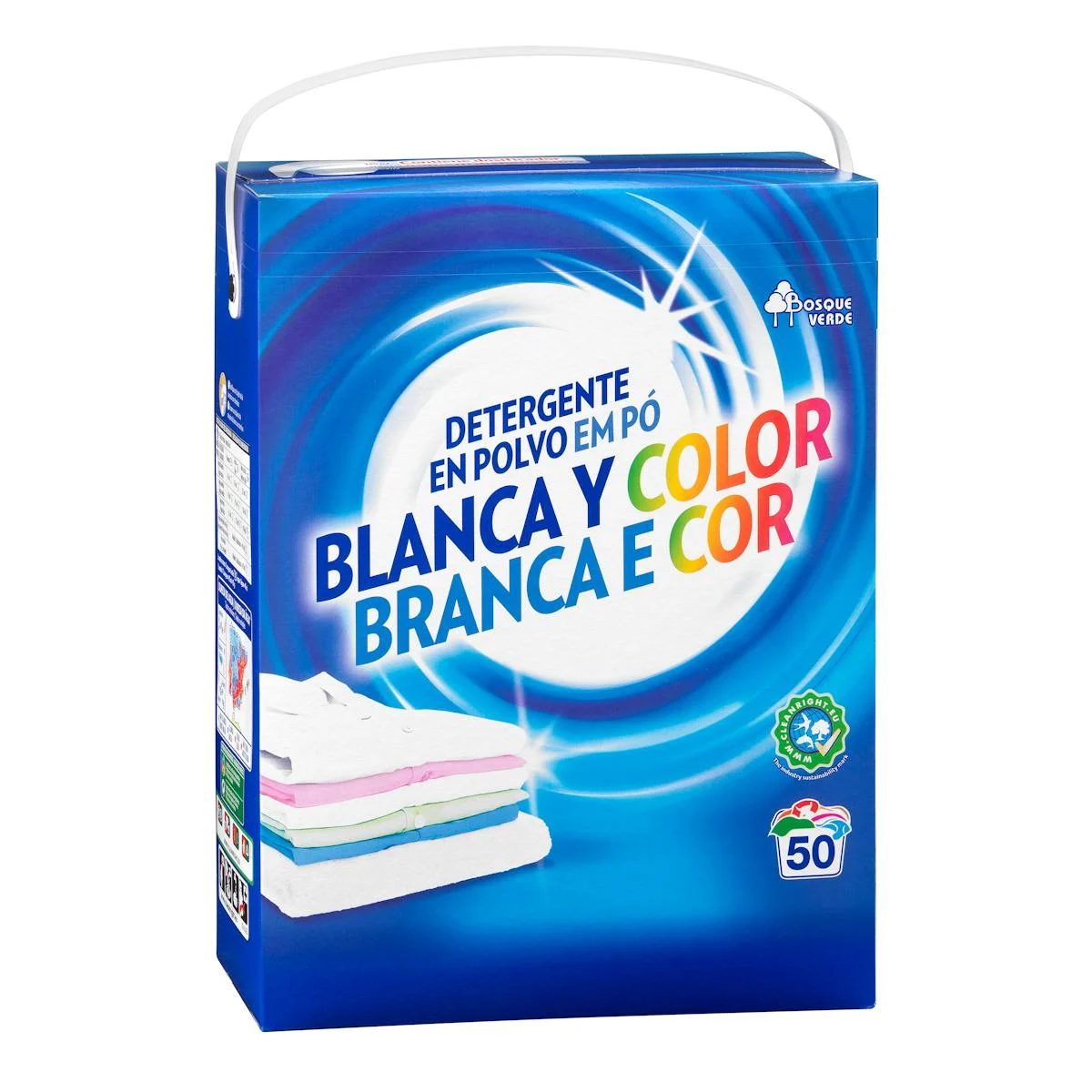 Laundry detergent powder for whites and colours Bosque Verde