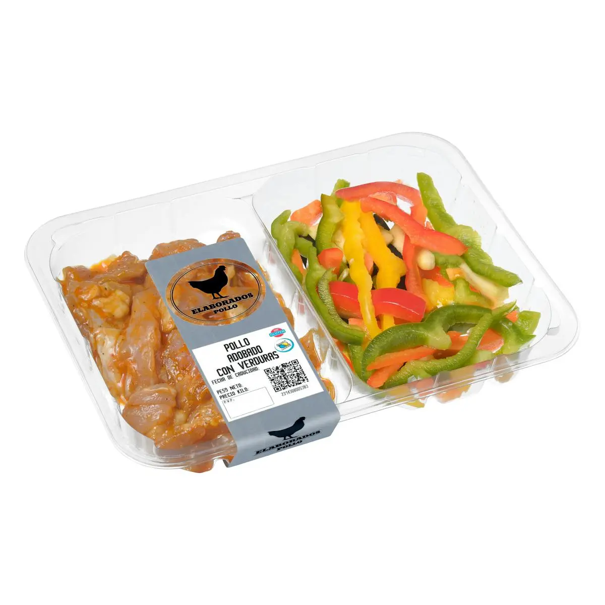 Marinated chicken and vegetable