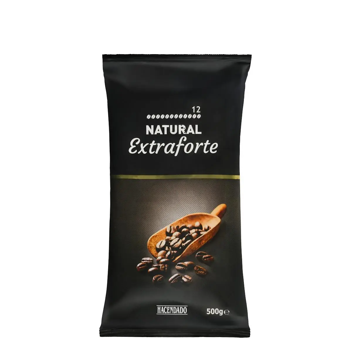Extra strong natural coffee beans Hacendado