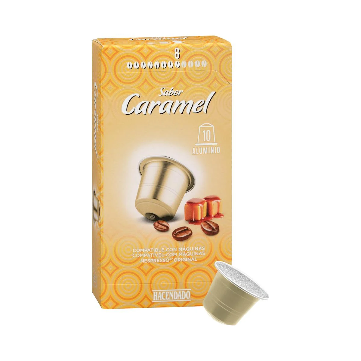 Café en capsules saveur caramel Hacendado