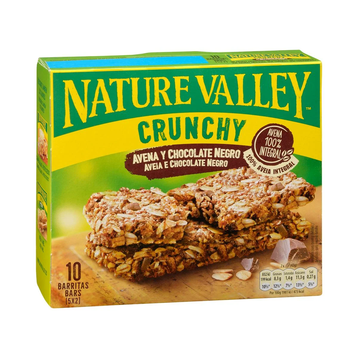 Хрустящие батончики с овсом и тёмным шоколадом Nature Valley