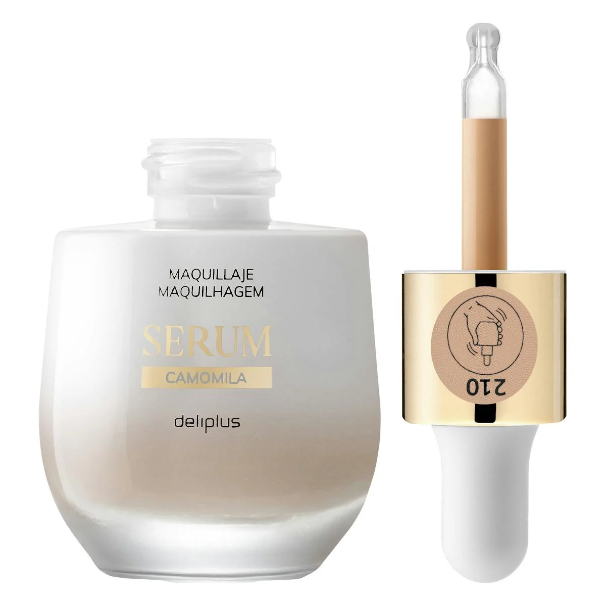 Chamomile serum makeup 210 medium beige Deliplus