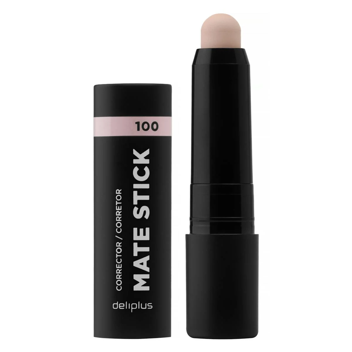 Corrector Mate Stick Deliplus 100 beige rosado