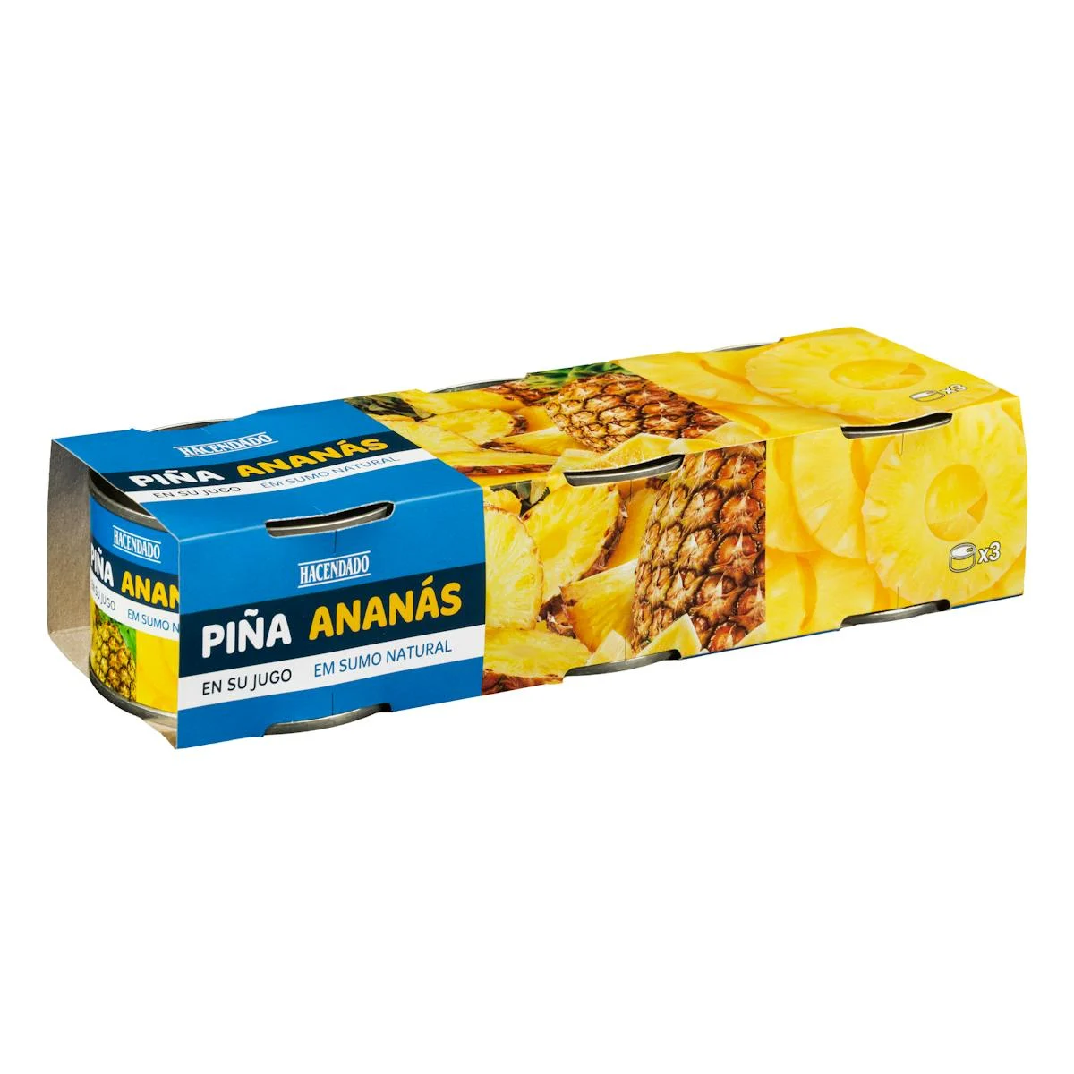 Pineapple slices in juice Hacendado