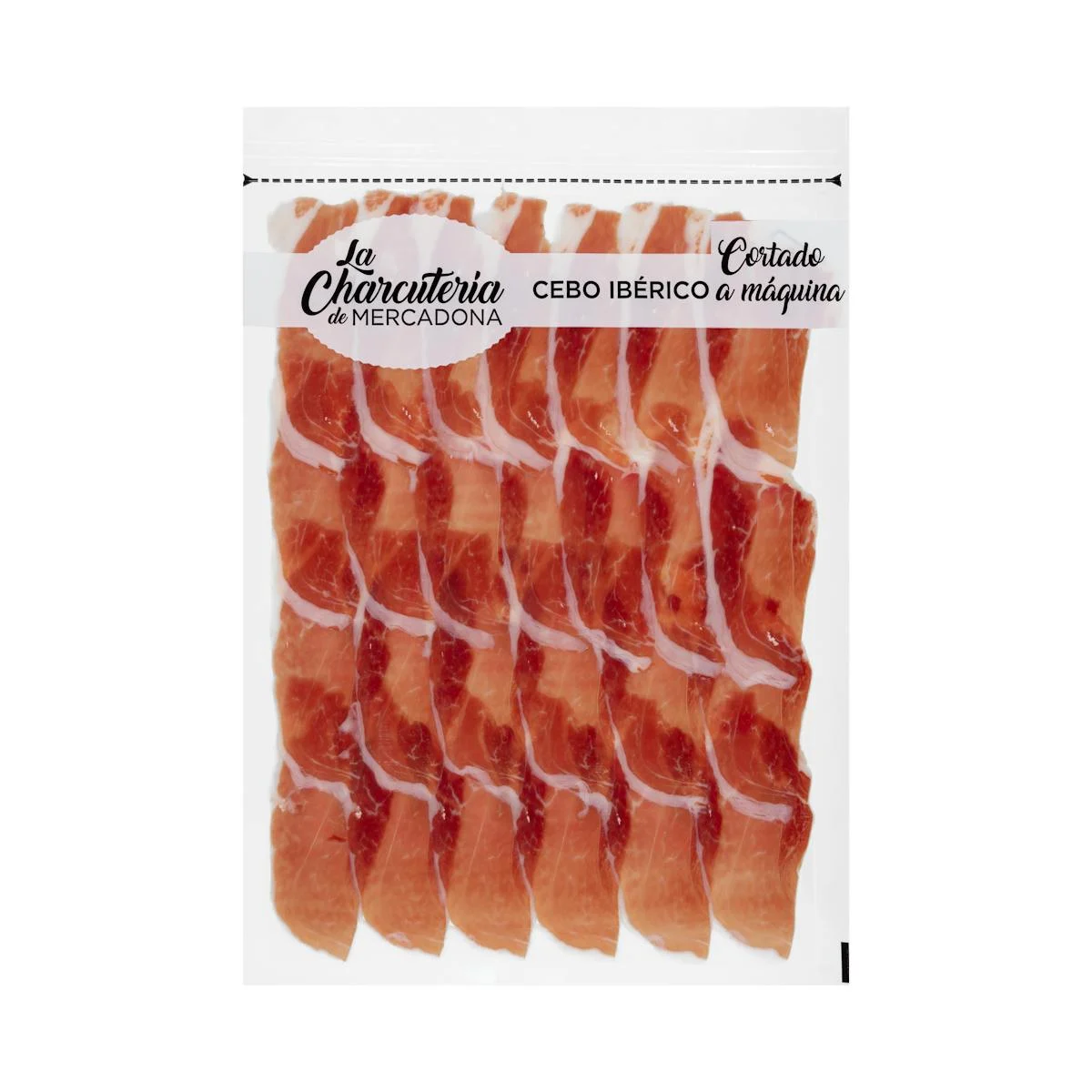 Machine-sliced Iberian grain-fed ham
