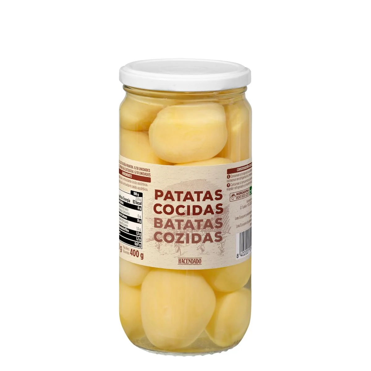 Patatas cocidas Hacendado