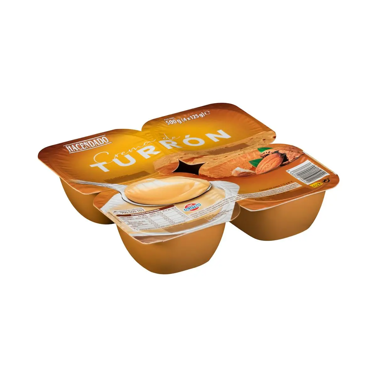 Postre crema de torró Hacendado