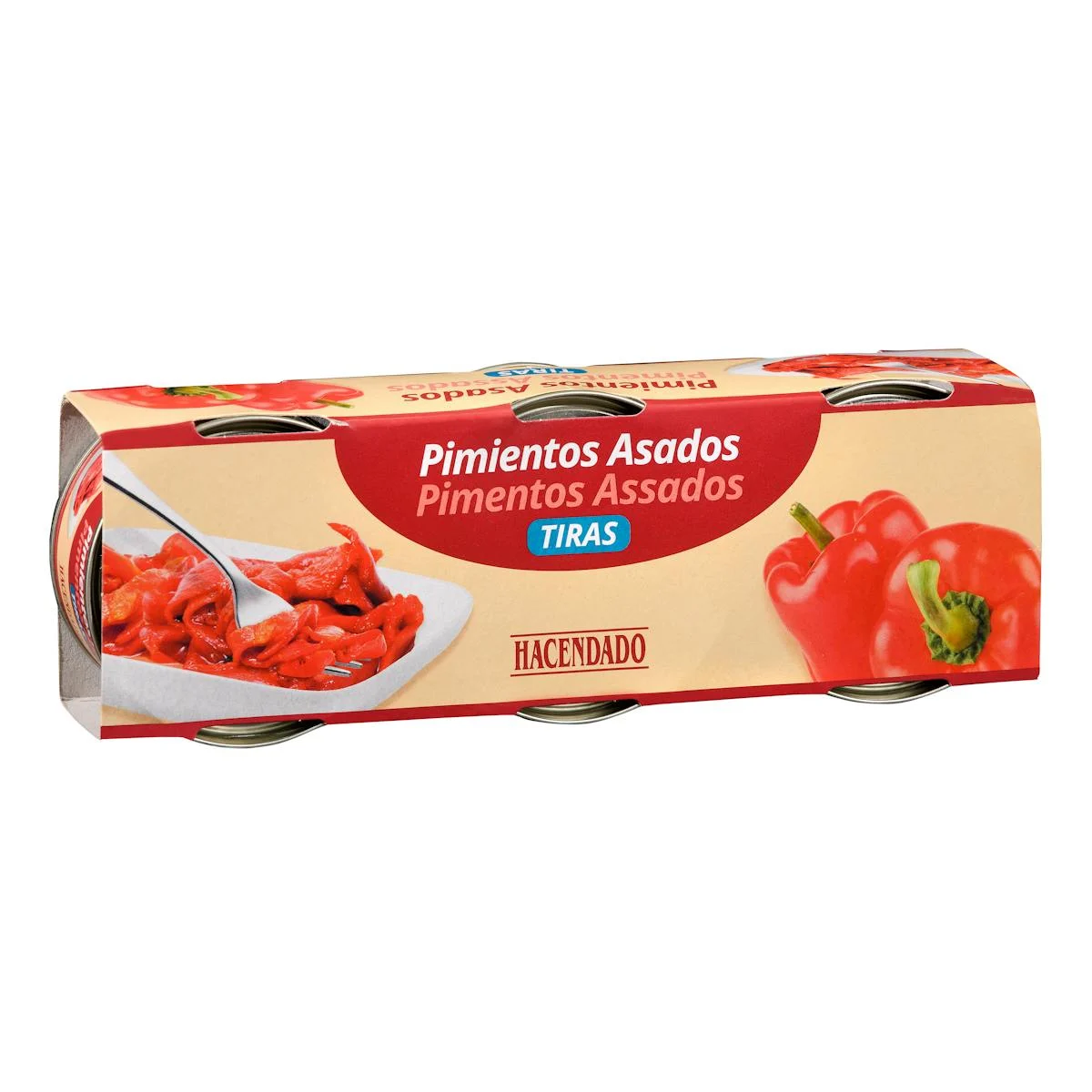 Roasted red pepper in strips extra Hacendado