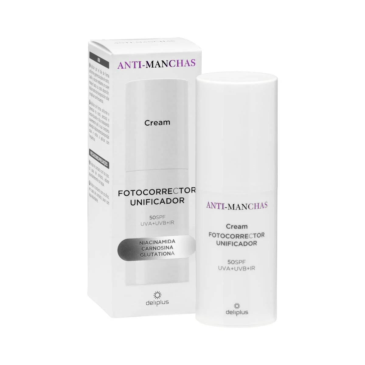SPF 50 anti-blemish unifying photo-correcting face cream Deliplus