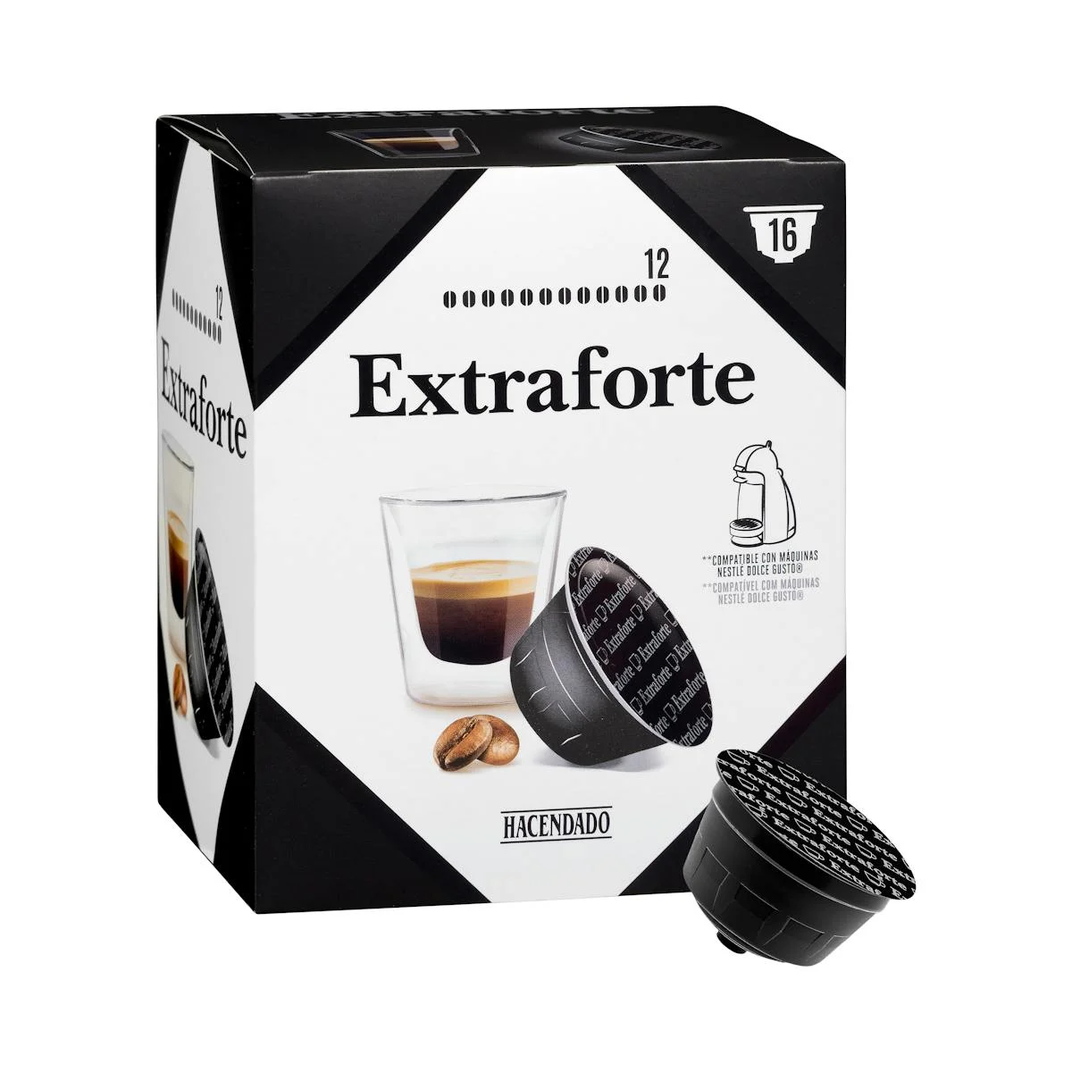 Kaffeekapseln Extra Forte Hacendado